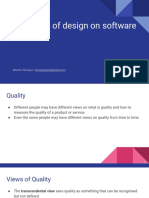 Lesson 2 - The Effect of Design On Software Quality