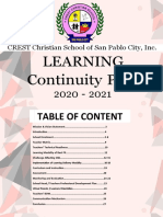 Learning Continuity Plan