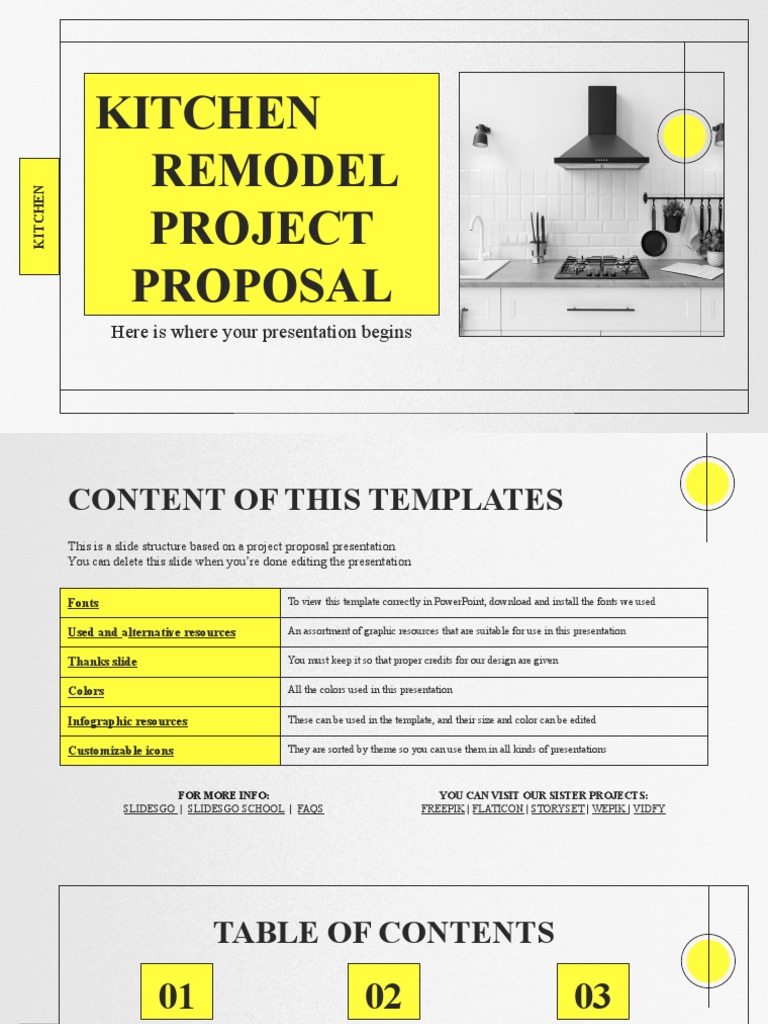 Kitchen Remodel Project Proposal: Here Is Where Your Presentation