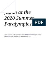 Japan at The 2020 Summer Paralympics - Wikipedia