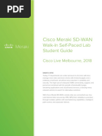 Cisco Meraki SD-WAN: Walk-In Self-Paced Lab Student Guide