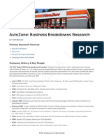 Colossus, LLC: Autozone: Business Breakdowns Research