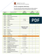 Interview Arrangements (2019 Entry)