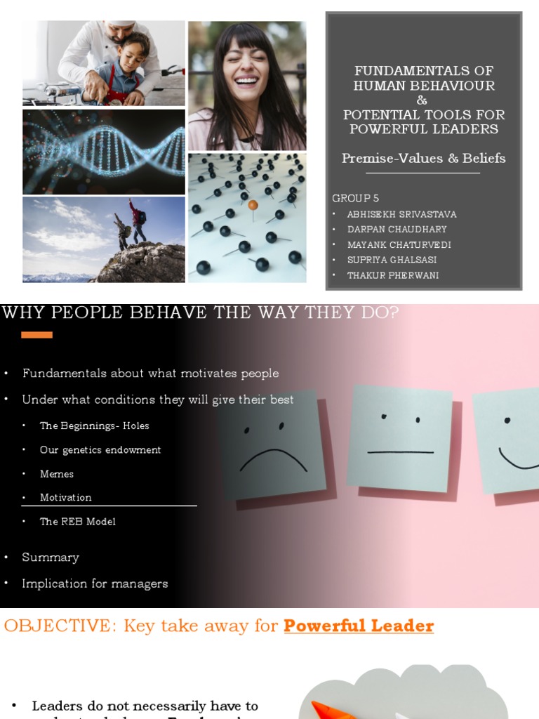Understanding Human Behavior for Leaders | PDF | Motivation | Motivational