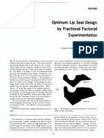 Optimum Lip Seal Design by Fractional Factorial Experimentation