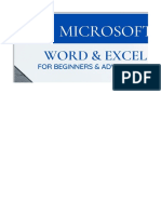 Microsoft Word and Excel 2021 For Beginners and Advanced Learners Step by Step Practical Guide