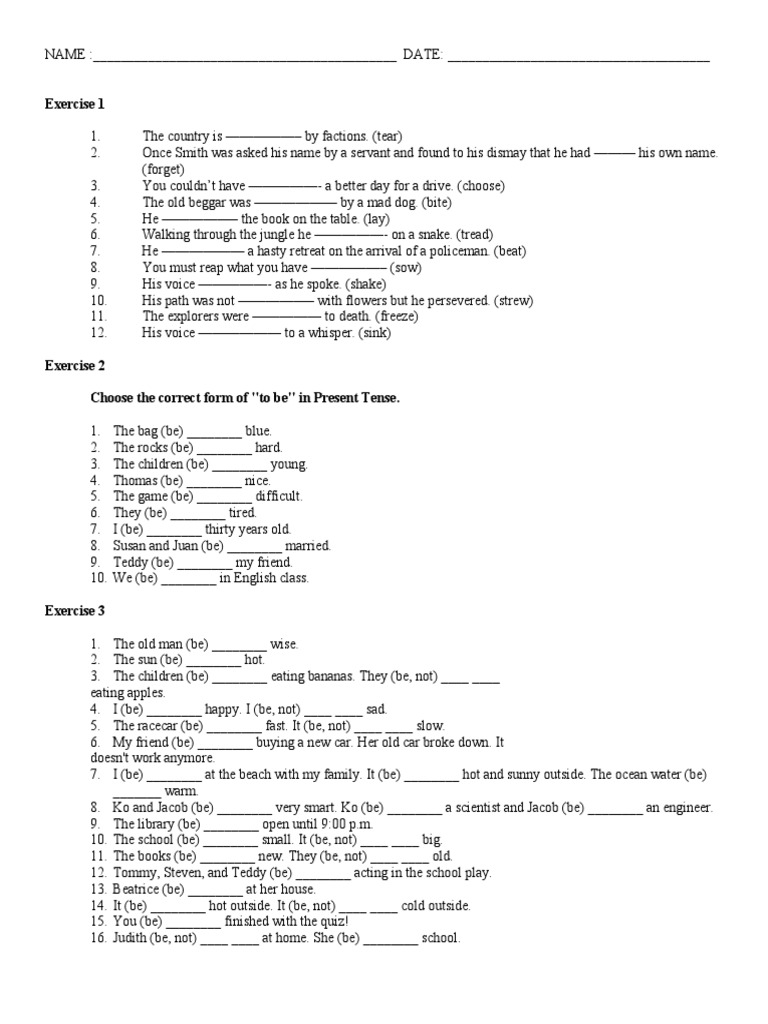 Verbs Beginner | PDF