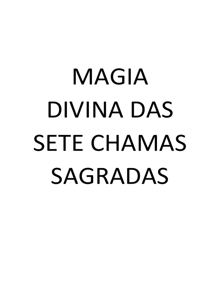 7 - O livro das sete chamas sagradas - Religiões