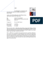 COMPARISON of DIFFERENT LOCKING PLATE Fixation Methods in Lateral Malleolus Fractures