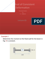 fBB = 1 ft/kSubstitute into Eq.(1)                      1.5                   12                           0.5 + 1ByBy = 1 kTherefore, the redundant reaction is 1 k applied downward at B.   18