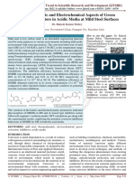 Thermodynamic and Electrochemical Aspects of Green Corrosion Inhibitors in Acidic Media at Mild Steel Surfaces