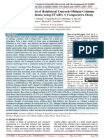 Earthquake Analysis of Reinforced Concrete Oblique Columns and Y Shaped Columns Using ETABS A Comparative Study