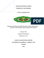 Revisi Draft Usulan Penelitian - Achmad Arief Munawar - 5211171152 - Pengaruh Modal Kerja Terhadap Laba Bersih