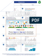 Worksheet Math Grade 8 Sequences 1