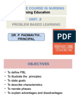 NE - Unit II - Problem Based Learning