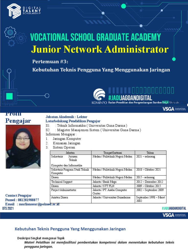 03 - Junior Network Adm - Bahan Ajar | PDF | Seni | Komputer
