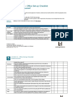 COVID-19 - Office Set-Up Checklist