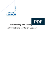 Welcoming The Stranger: Affirmations For Faith Leaders