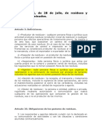 FIGURA AGENTE RESIDUOS Ley 22-2011de Residuos y Suelos Contaminados