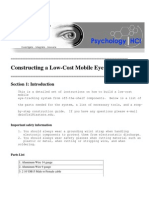 Constructing A Low-Cost Mobile Eye Tracker: Section 1: Introduction