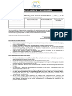 Guest Authorization Form: Name of Guest(s) Signature of Guest(s) Proof of Identification Relationship With Unit Owner