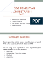 SAP 3 - Tim MPA - MW Ed - Rancangan Penelitian