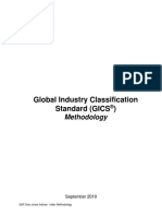 Global Industry Classification Standard (GICS) : Methodology