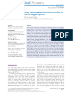 Effects of Short-Lasting Supramaximal-Intensity Exercise On Diet-Induced Increase in Oxygen Uptake