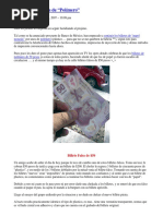 50 Pesos Messico Polimero Falso