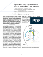 Accurate Analysis of The Edge Taper Influence On The Performance of Hemielliptic Lens Antennas