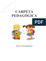 Carpeta pedagógica 2022 - PRIMARIA