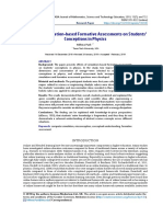 Effects of Simulation Based Formative Assessments On Students Conceptions in Physics 7681