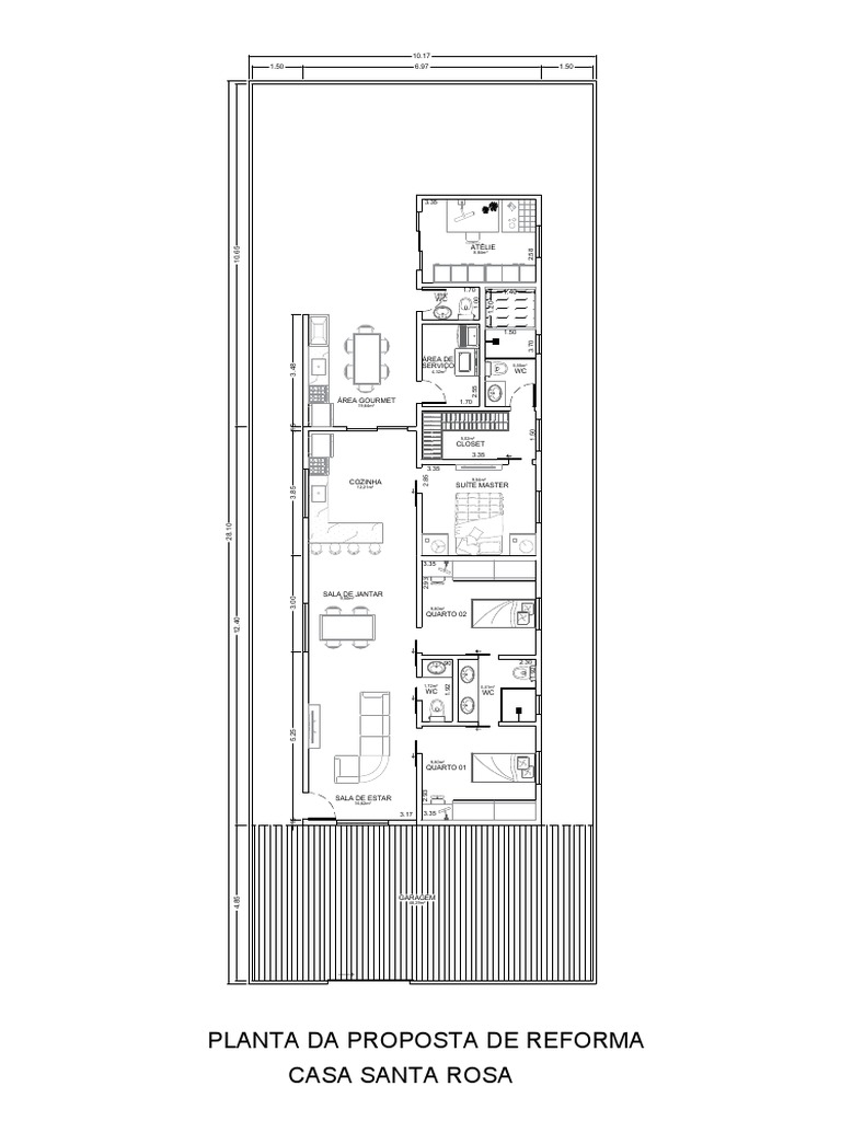 Planta Baixa da Casa Santa Rosa | PDF