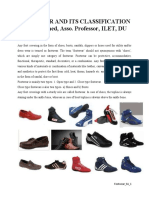 Footwear & Its Classification
