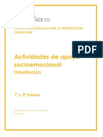 Actividades de Apoyo Socioemocional 1° y 2° Básico