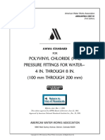 Polyvinyl Chloride (PVC) Pressure Fittings For Water - 4 In. Through 8 In. (100 MM THROUGH 200 MM)