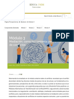 Curso - Mediación y Resolución Pacífica de Conflictos, Tópico - Tema - Modulo 3