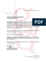 Carta Solvencia Economica JACD