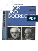 Ludwig Beck und Carl Goerdeler, Gemeinschaftsdokumente für den Frieden