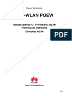 HCIP-WLAN V1.0 POEW Planning and Optimizing Enterprise WLAN