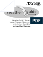 Instruction Manual: Weatherguide System Indoor/Outdoor Thermometer With Indoor Humidity