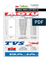 MOBIL Price List May-2022