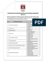 Notice: Recruitment of Gts in Engineering & Geo-Sciences Disciplines Utilizing Gate 2022 Score