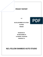 M/S.Yellow Bamboo Auto Studio: Project Report