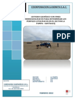 Estudio de Geofisica Con Fines de Exploracion Hidrogeologica - Sector La Pampa - Playa Santiago