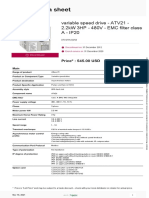 Altivar 21 Variable Speed Drives - Legacy Product - ATV21HU22N4