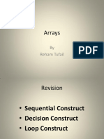 Arrays Constructs Guide - Loops, Conditions, Sequential Code