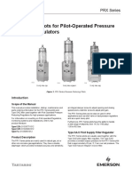 Manuals PRX Series Pilots For Pilot Operated Pressure Reducing Regulators Instruction Manual Tartarini en en 5976830
