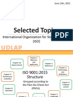 Selected Topics: International Organization For Standardization (ISO)