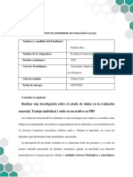 Estado de Animo Evaluacion Saensorial